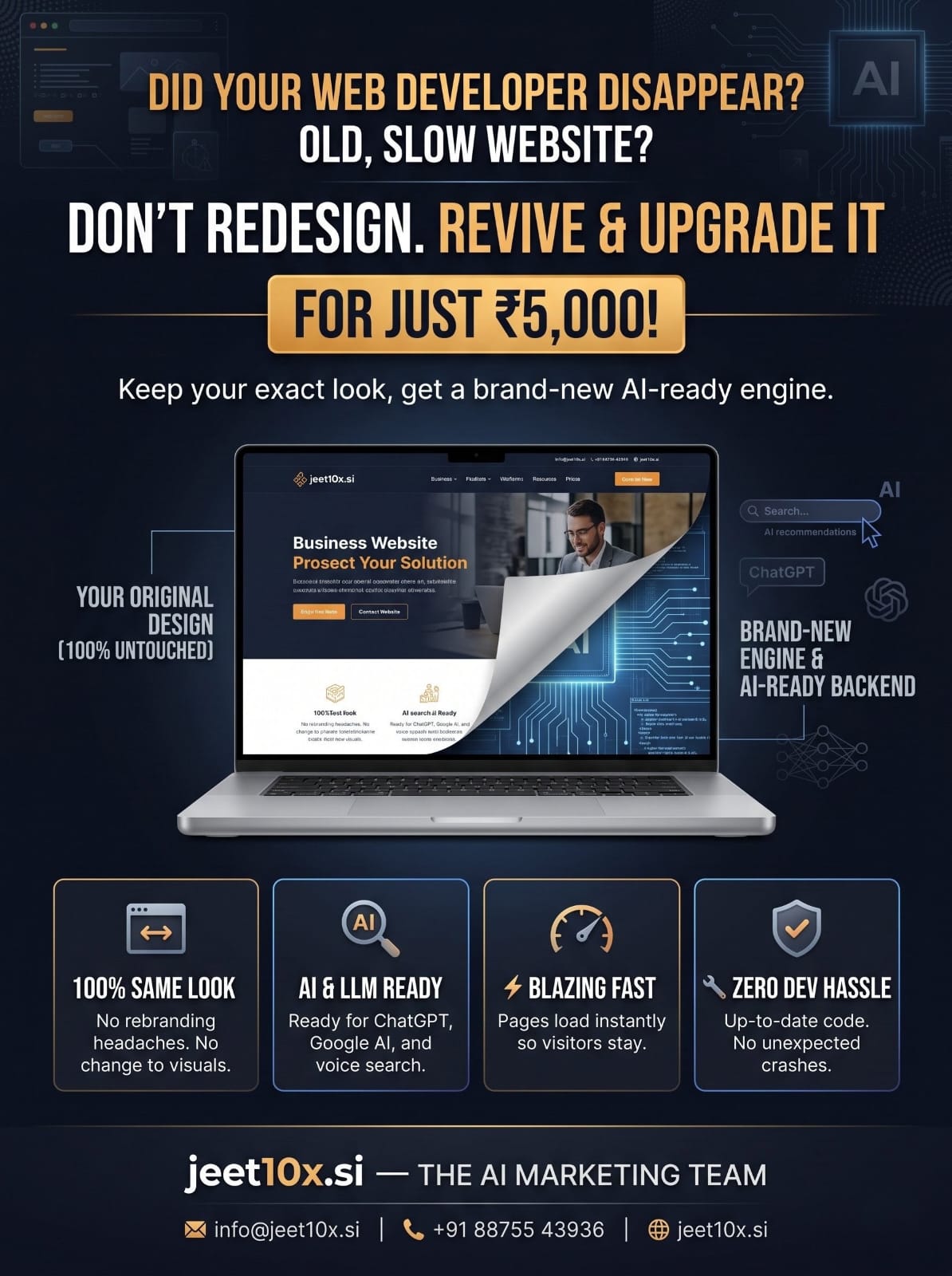 Don't Redesign — Revive for ₹5,000