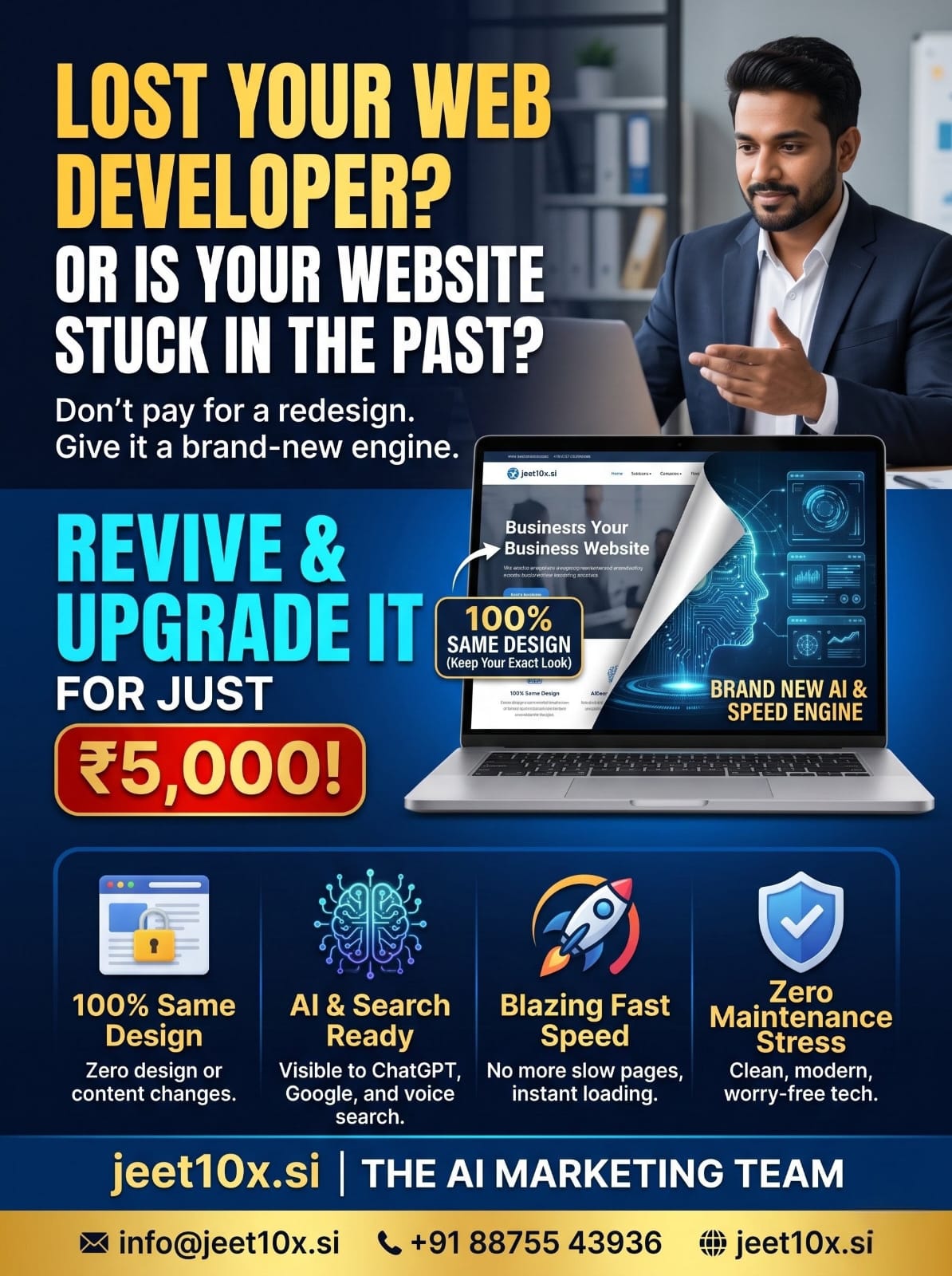 Lost Your Web Developer?